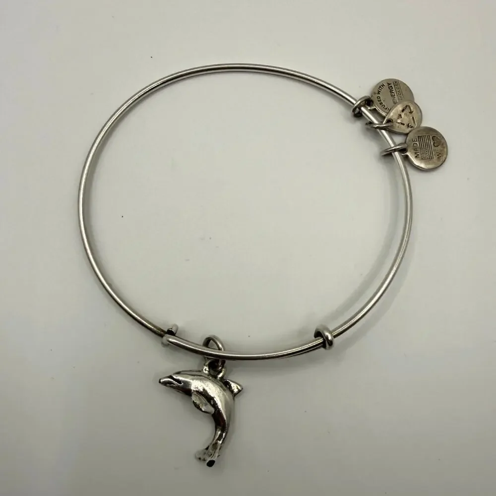 Alex and Ani Dolphin Charm Bangle Bracelet